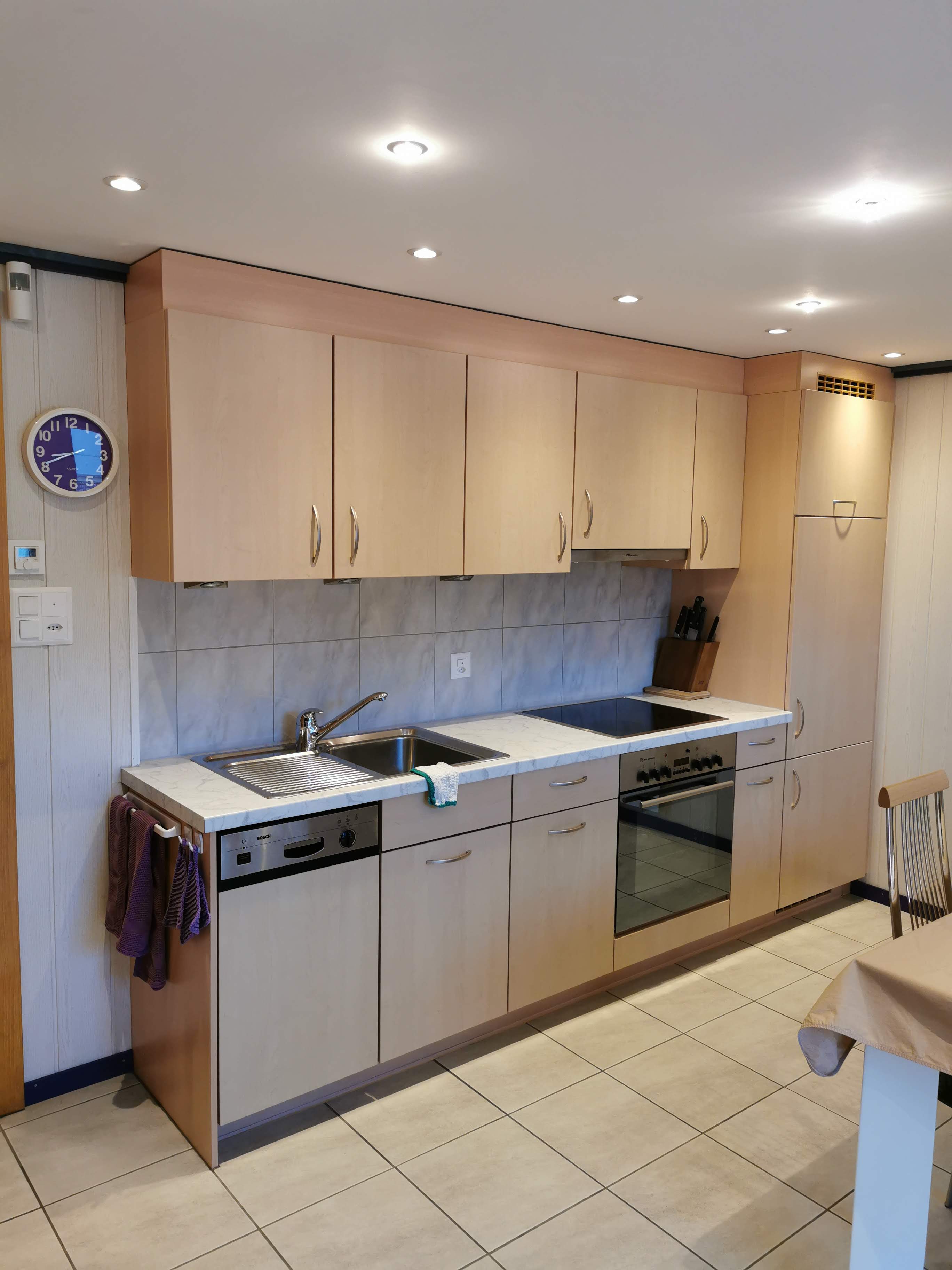 Küche der Ferienwohnung Steinbock 77